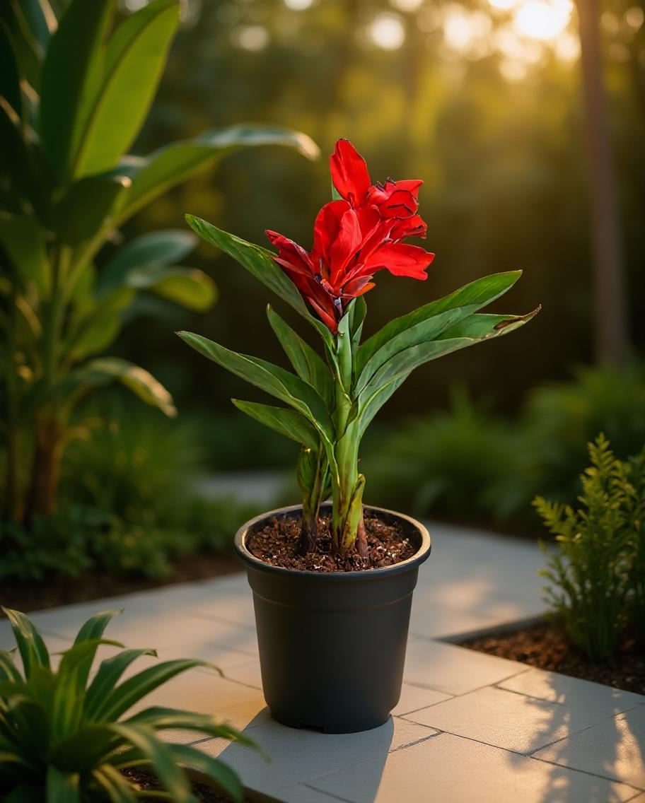 Canna indica - Tropisch Bloemriet