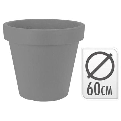 Flowerpot Ek Round Dia 60cm Gray