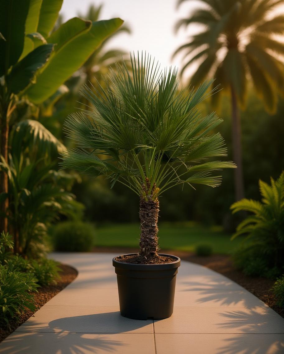 Chamaerops humilis - Europäische Zwergpalme