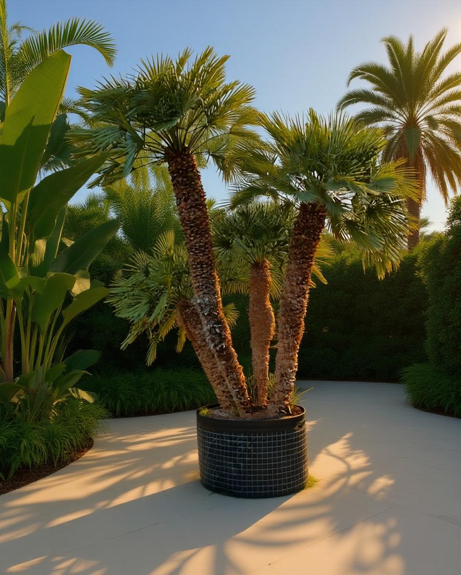 Chamaerops humilis - Europäische Zwergpalme